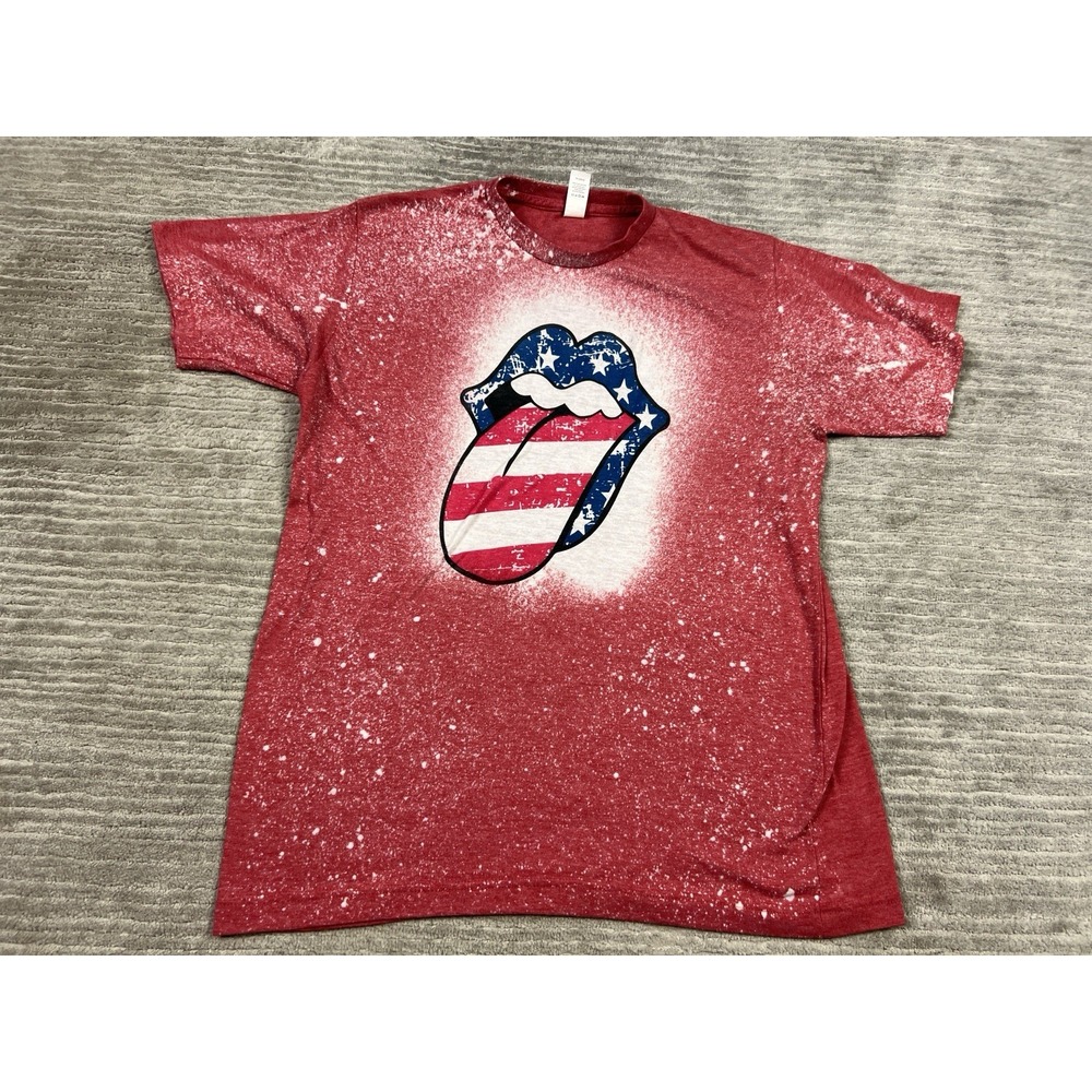 Rolling Stone‎ Graphi Shirt Mens Medium Red Short Sleeve Polyester Tultex 241